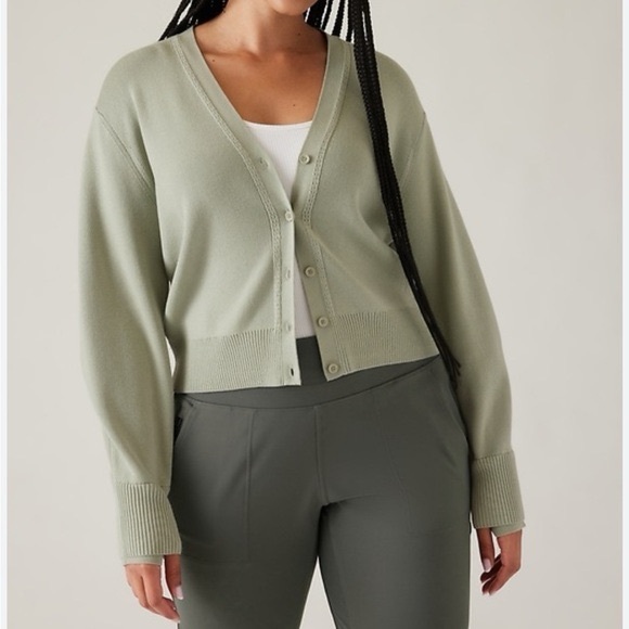 Athleta Sweaters - Athleta Light Green Women's Cardigan NWOT